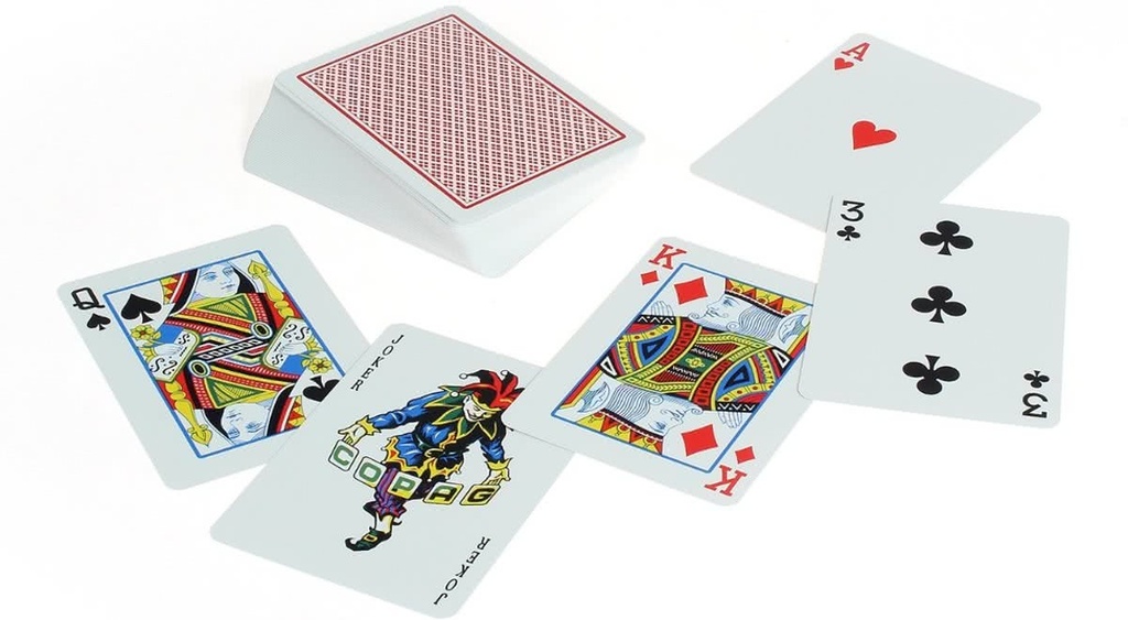 Pokerkaarten Copag 100% plastic Regular Rood