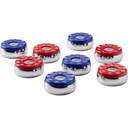 Shuffleboard pucks set blauw en rood