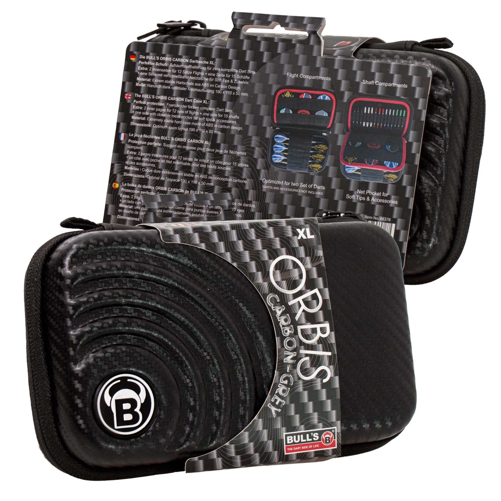 BULL'S Orbis HS XL Dartcase carbongrey
