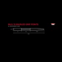 Bull's Knurled Grip Points Black 35mm – Zwarte Dartpunten met Extra Grip