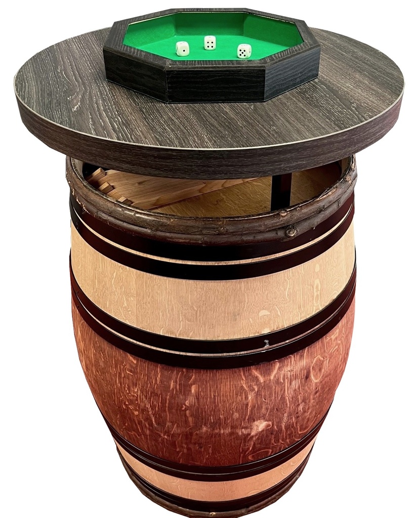 Diceboard on foot - Barrel