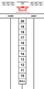 Dart Scoreboard Bull's 60x30cm