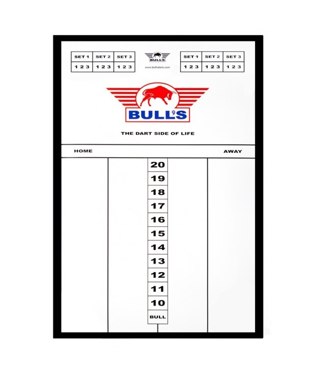 Dart Scoreboard Bull's Plexi 60x30cm