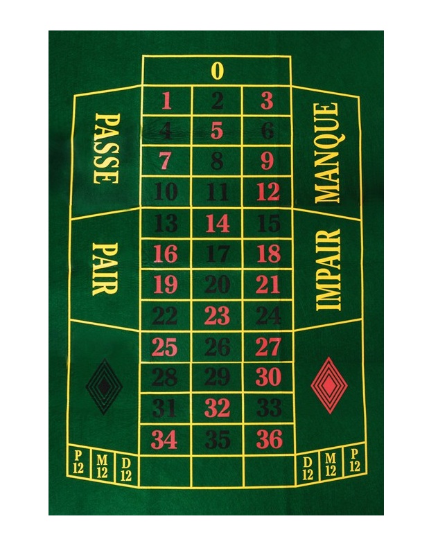 Roulette carpet 130 x 90 cm