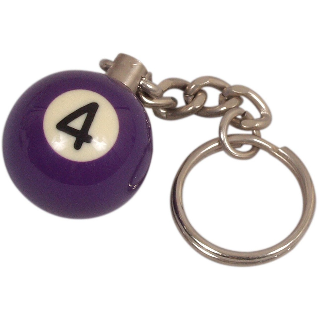 Key ring Pool ball no.4