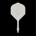 Dart Shaft+Veer Fusion Kort - wit