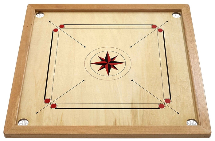 Carrom Finger billiard Mango 82x82cm