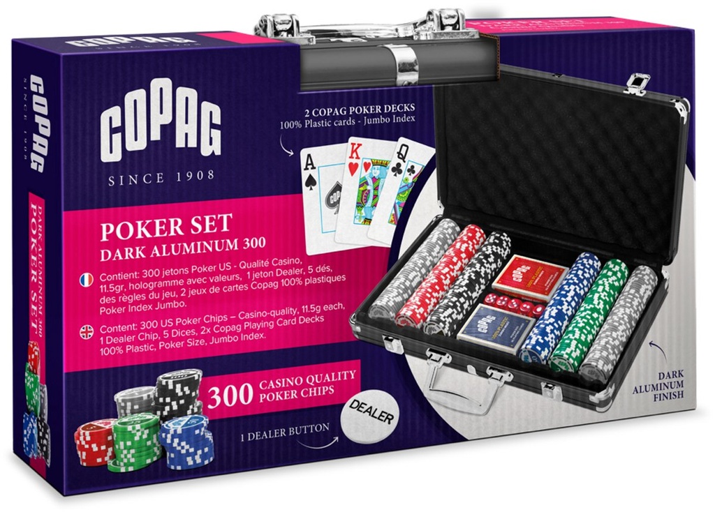 Pokerset - Alum. Koffer 300 Laser (kopie)