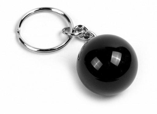 [p3833 zwart] Sleutelhanger Biljartbal Zwart