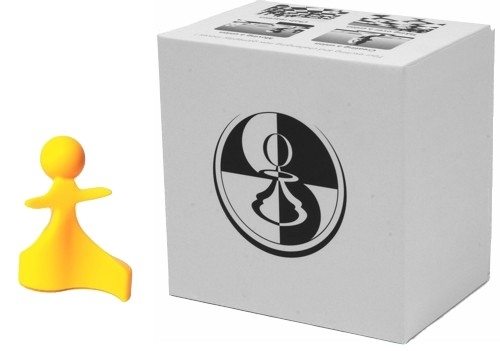 [2329 geel] Paco Ŝako Peace Chess Pieces yellow