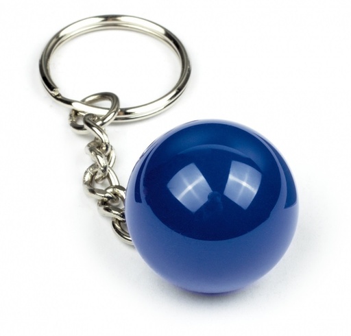 [p3833 blauw] Key Ring Billiard Ball Blue