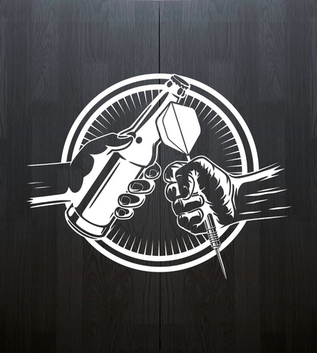 [p886] Dart Cabinet Bull's Beer & Darts