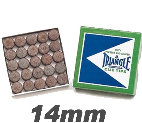 [p4233] Cue Tip Triangle 14mm/50 pieces