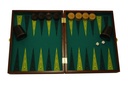 Jacquetbak / Backgammon massieve eik