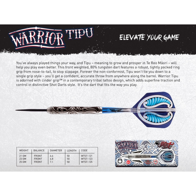 Darts SHOT! Warrior Tipu