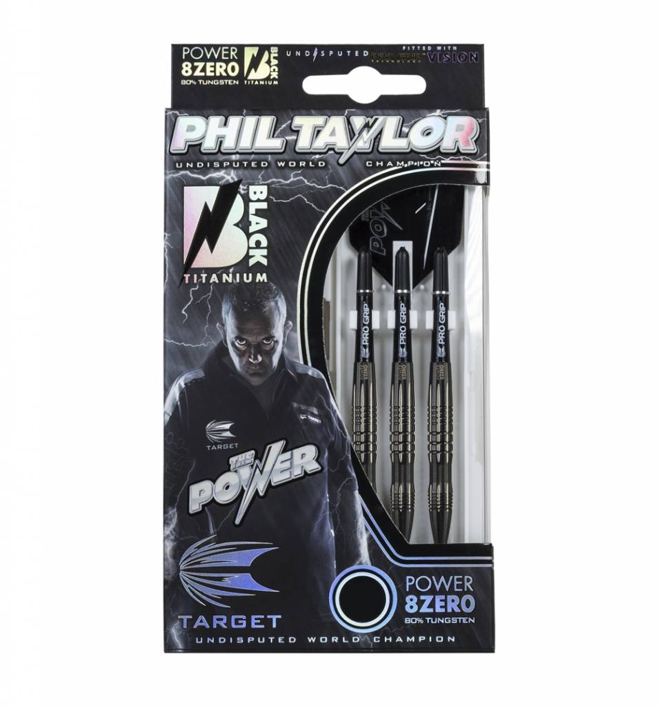 Darts Target Phil Taylor Power 8Zero Black Titanium