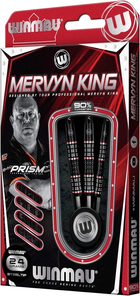 Darts Winmau Mervyn King Special Edition 90% Tungsten