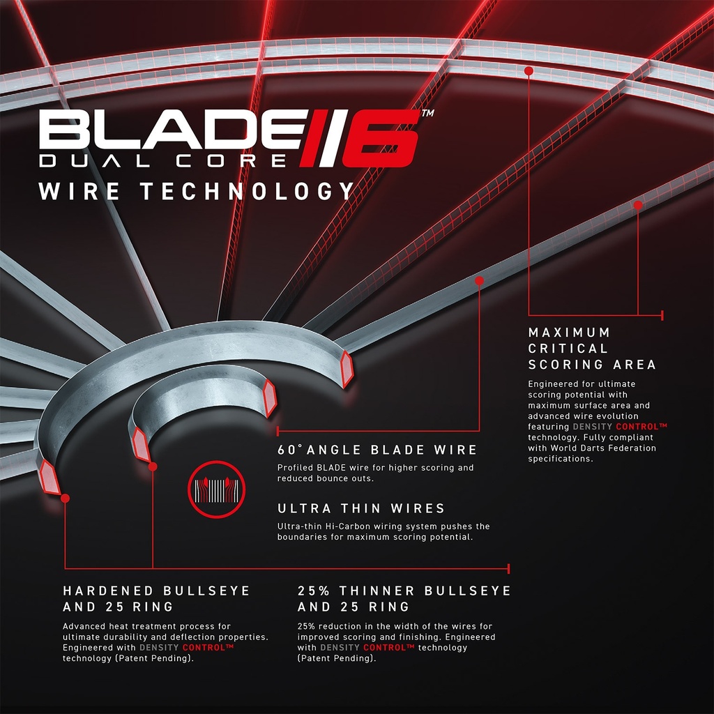 Dartbord Winmau Blade 6 Dual Core