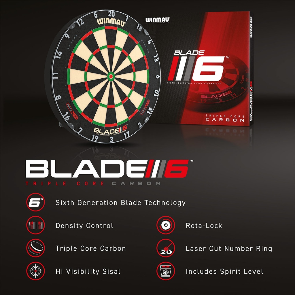 Dartbord Winmau Blade 6 Triple Core