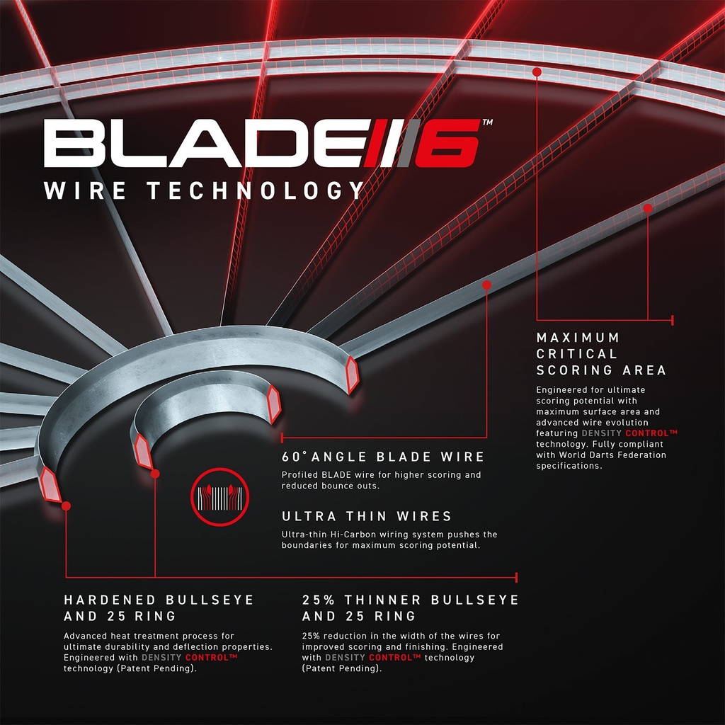 Dartbord Winmau Blade 6 Triple Core