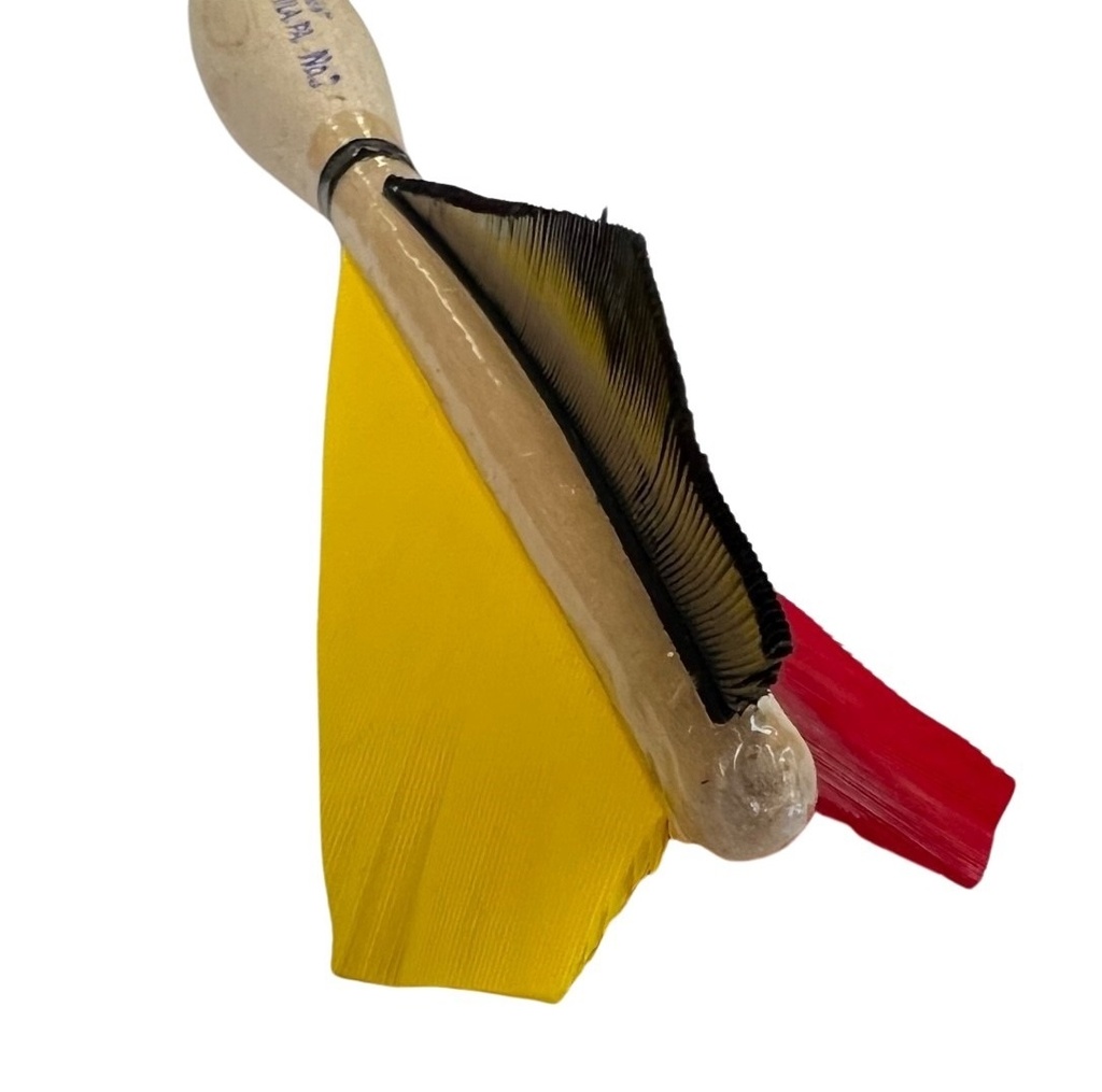 Vogelpik Houten Pijl Widdy No.2 Official Tournament Darts zwart/geel/rood