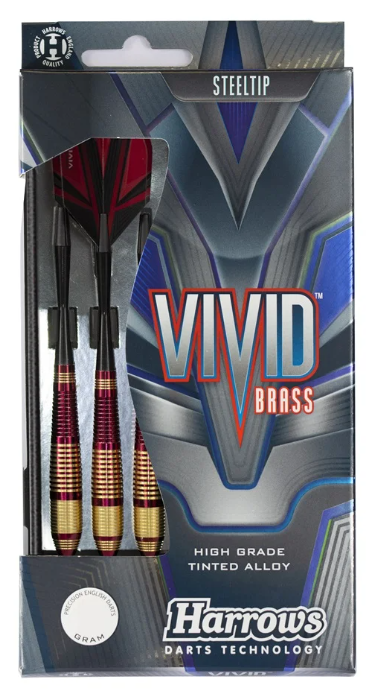 Darts Harrows Vivid Brass Red