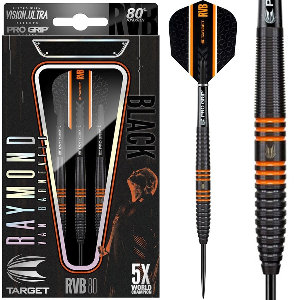 Darts Target Raymond van Barneveld Black 80% Tungsten
