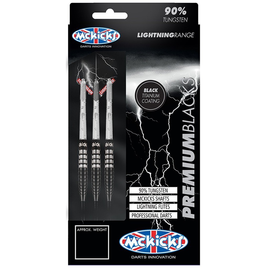 Darts McKicks Premium Black 90%