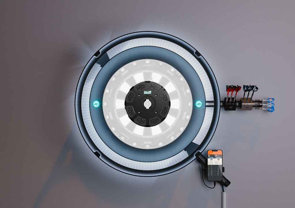 MOD Hub Target - Dart Houder Zilver