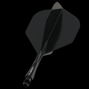 Dart Shaft+Veer Fusion Kort - zwart