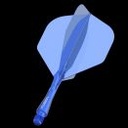 Dart Shaft+Veer Fusion Kort - blauw