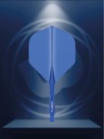 Dart Shaft+Veer Fusion Kort - blauw