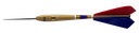 Pijltjes Belgische Vogelpik Hout 4st - blauw/wit/rood