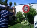 Darts op voet