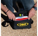 Petanque Obut Reportertas zwart/geel 3 ballen
