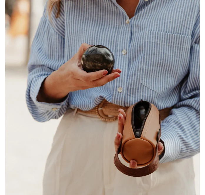 Petanque Plantaardige tas camel