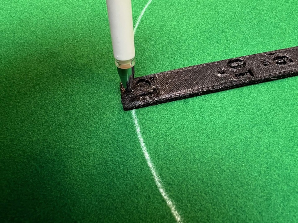 Flexibele D-marker snooker