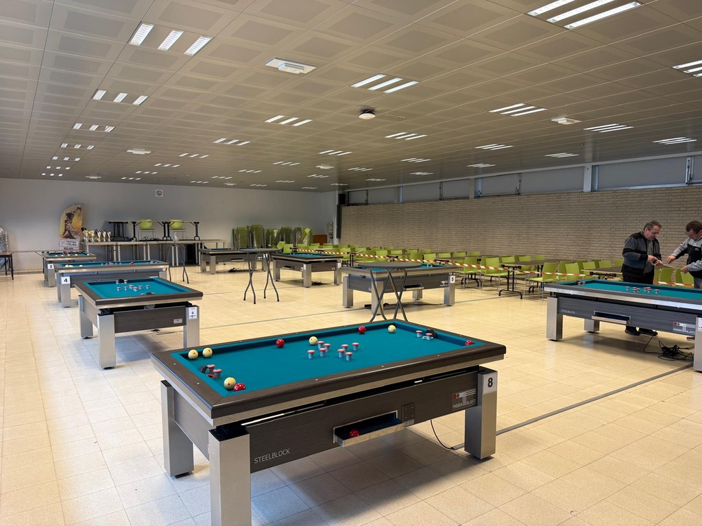 Golfbiljart tafel huren : Steelblock