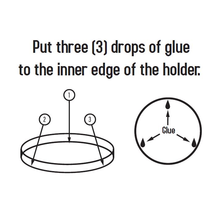 Taom Magnetite Ronde Krijthouder