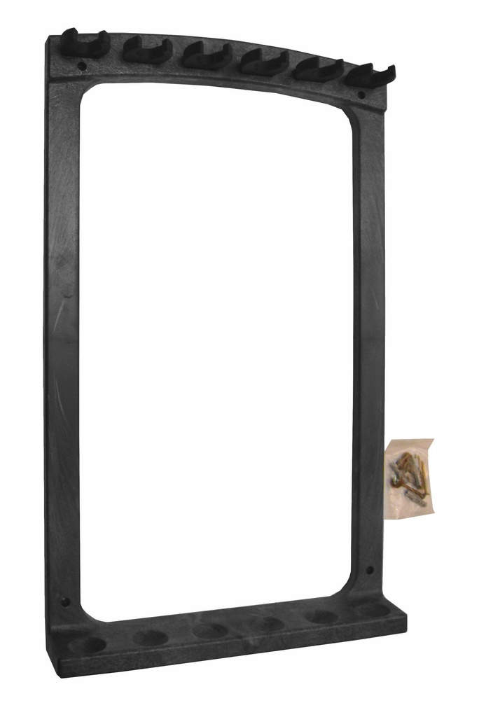 Keurek SAM Turin Muurmodel Plastic 6 keuen Zwart