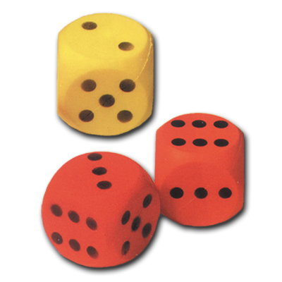 Dobbelsteen 15cm Soft Gekleurd