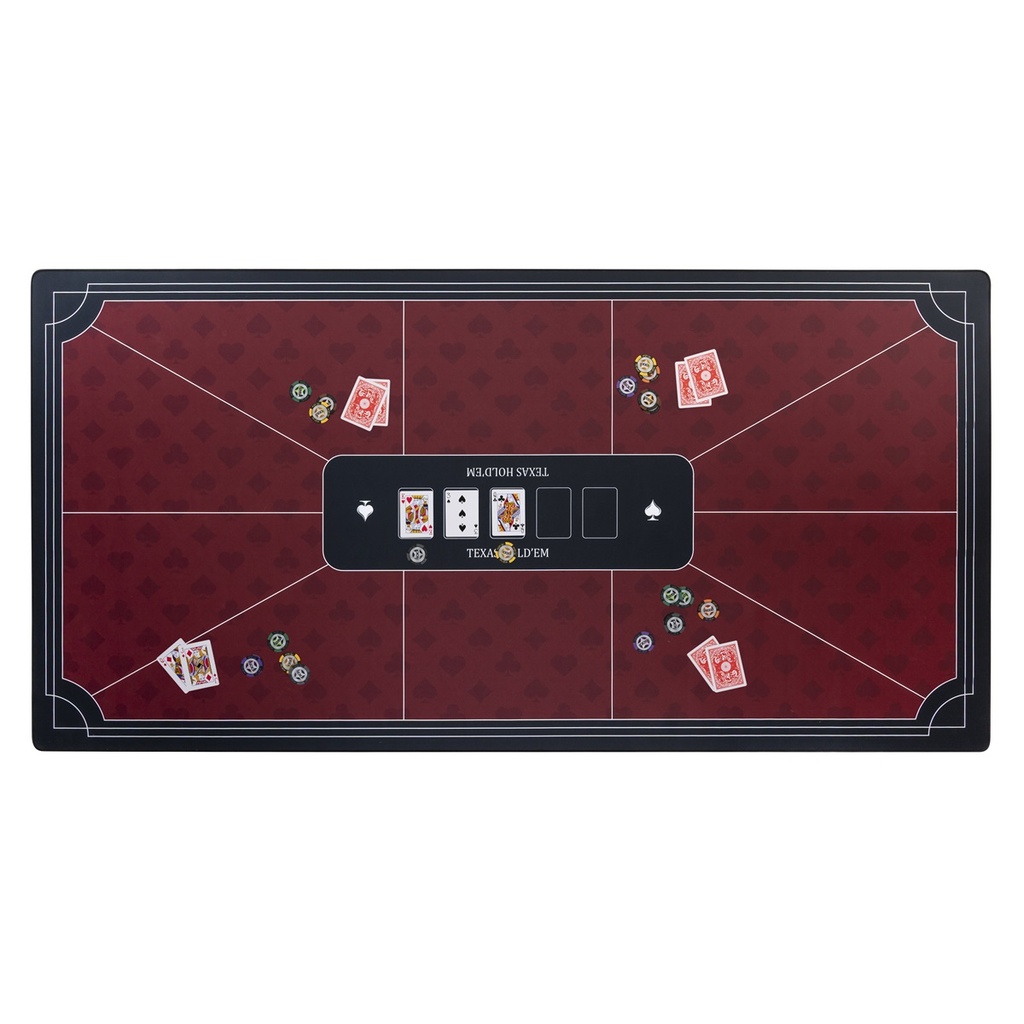 Pokermat rood (180 x 90cm)