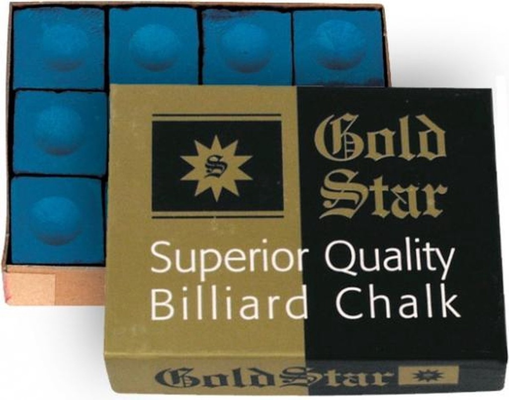 Krijt Gold Star Blauw doos/12st
