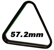 Driehoek Poolballen zwart 57,2mm