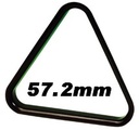 Driehoek Poolballen zwart 57,2mm