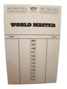 Dart Scorebord World Master 60x30cm