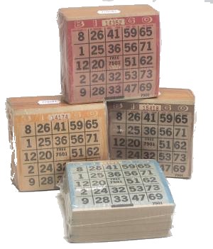 Bingo - cartes en vrac