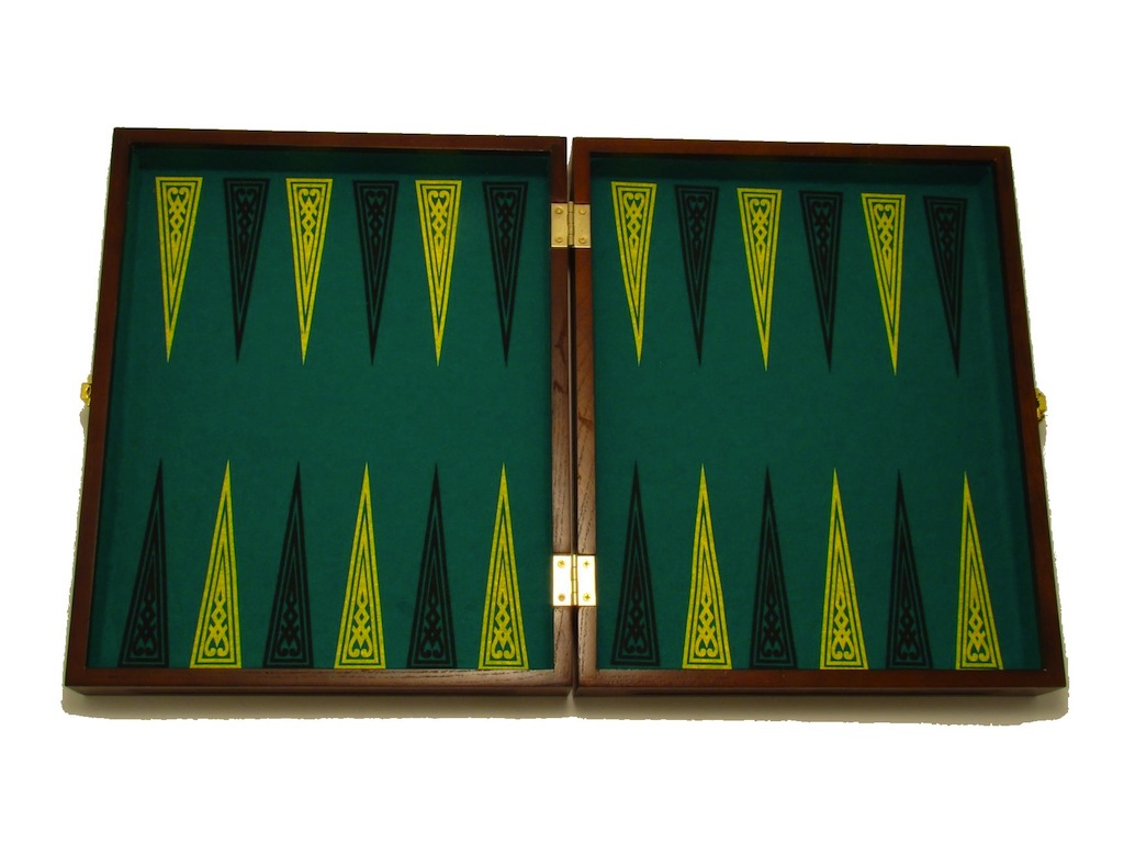 Jacquetbak / Backgammon massieve eik