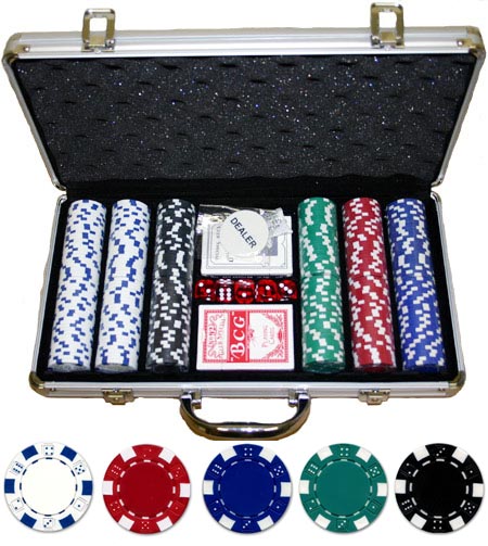Jetons - Alum. Valise 300 Full House