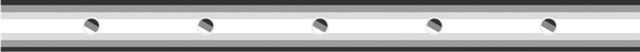 Barre Babyfoot Nickel 16mm - 5 trou